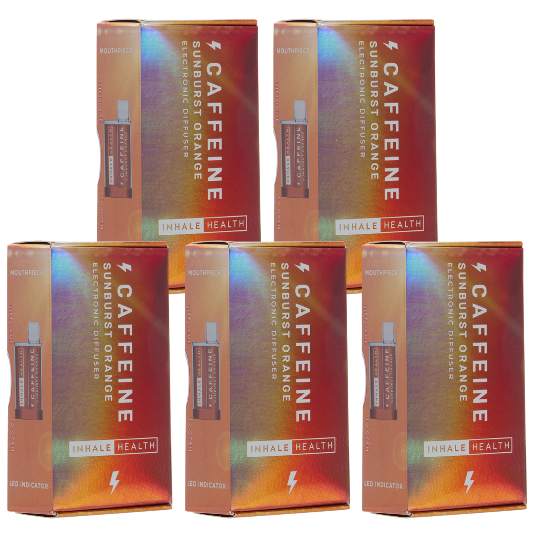 5-PACK Caffeine Sunburst Orange Breathe Freedom 5-PACK Caffeine Sunburst Orange Breathe Freedom
