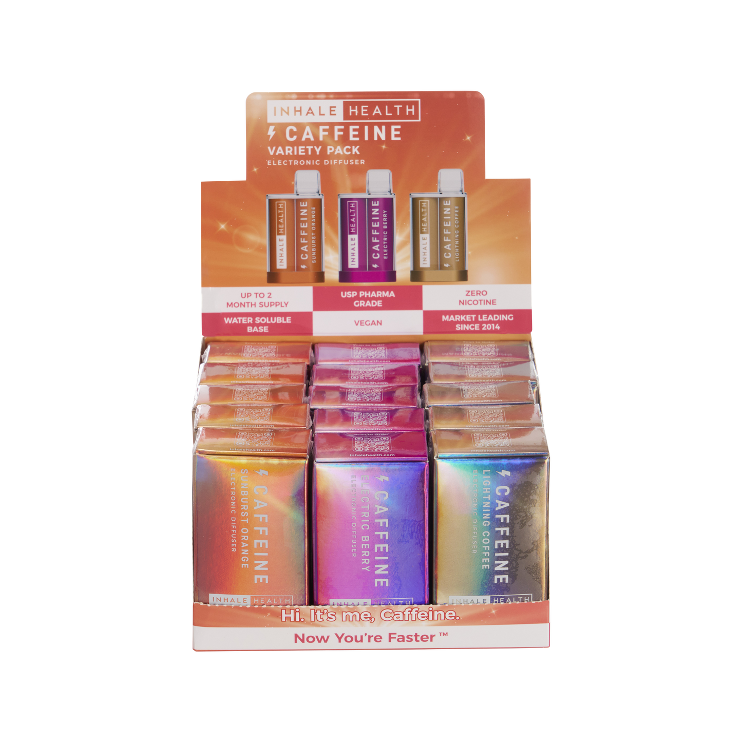 Breathe Freedom Caffeine Variety Pack (15 Unit Display Box)