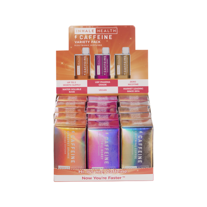 Breathe Freedom Caffeine Variety Pack (15 Unit Display Box)