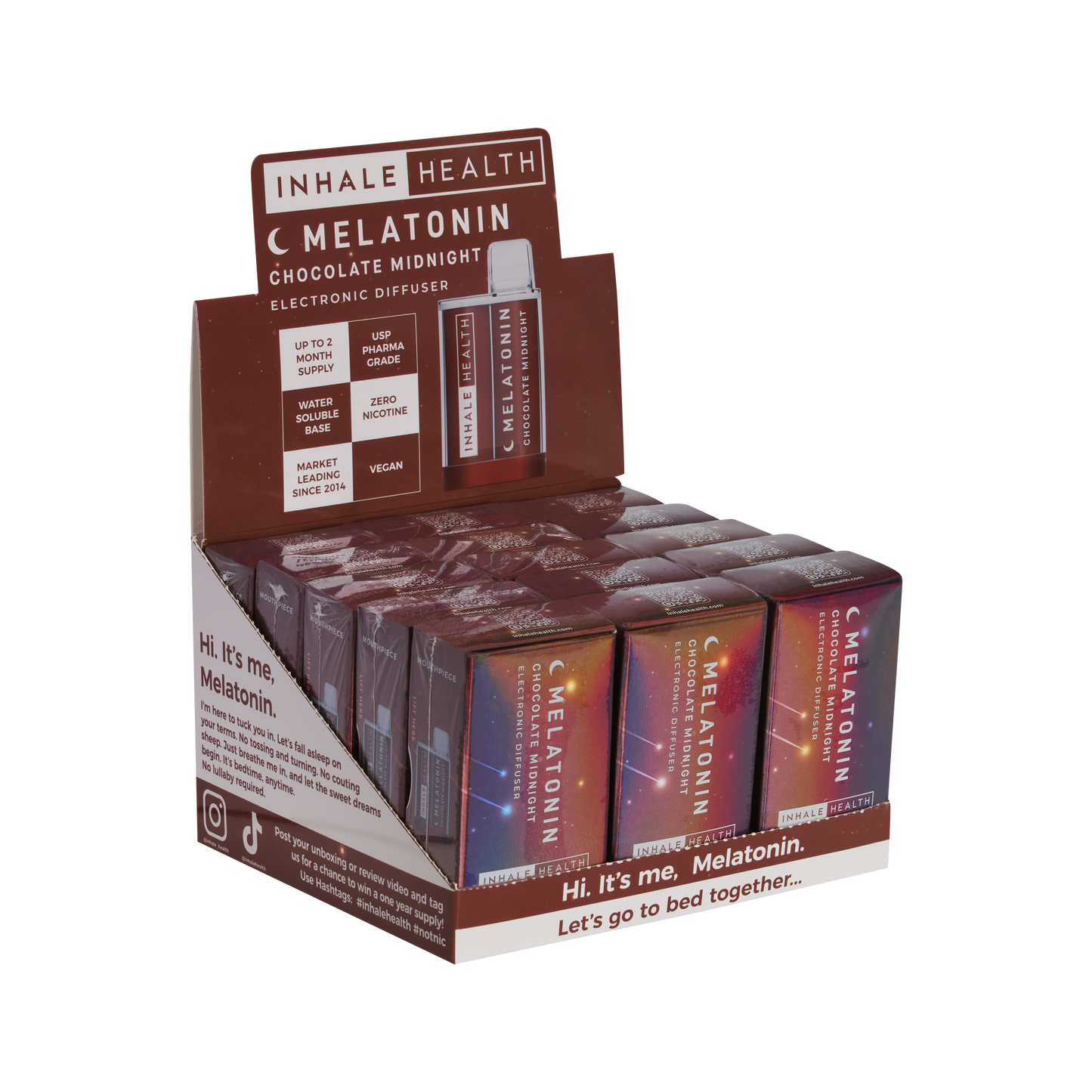 Melatonin Chocolate Midnight (15-Pack Display Box)