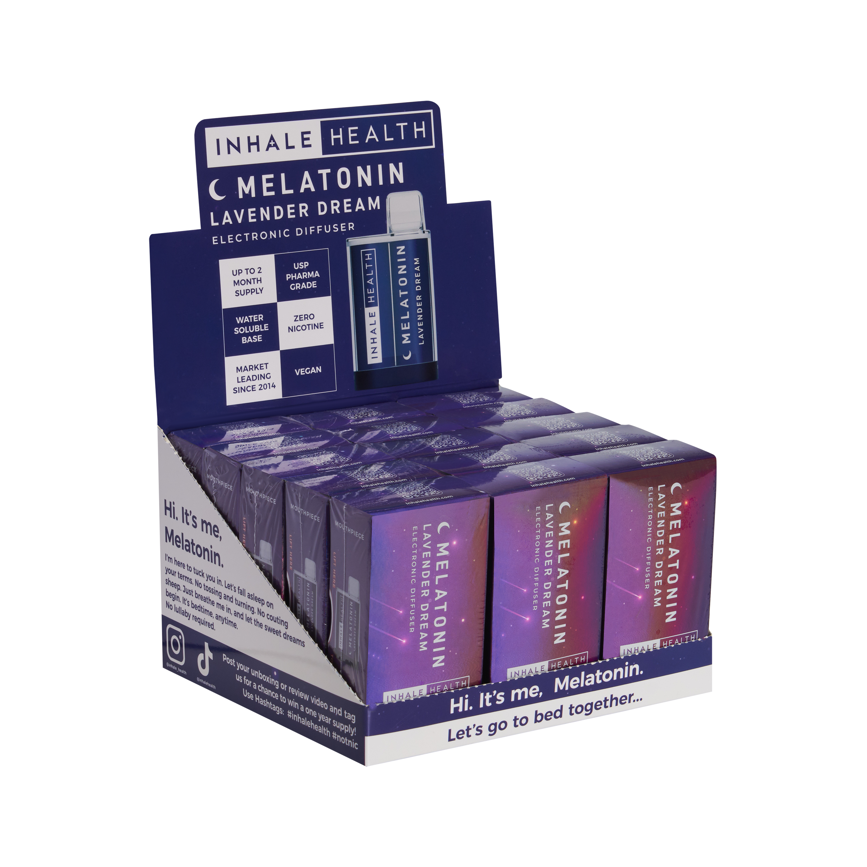 Melatonin Lavender Dream (15-Pack Display Box) – Breathe Freedom