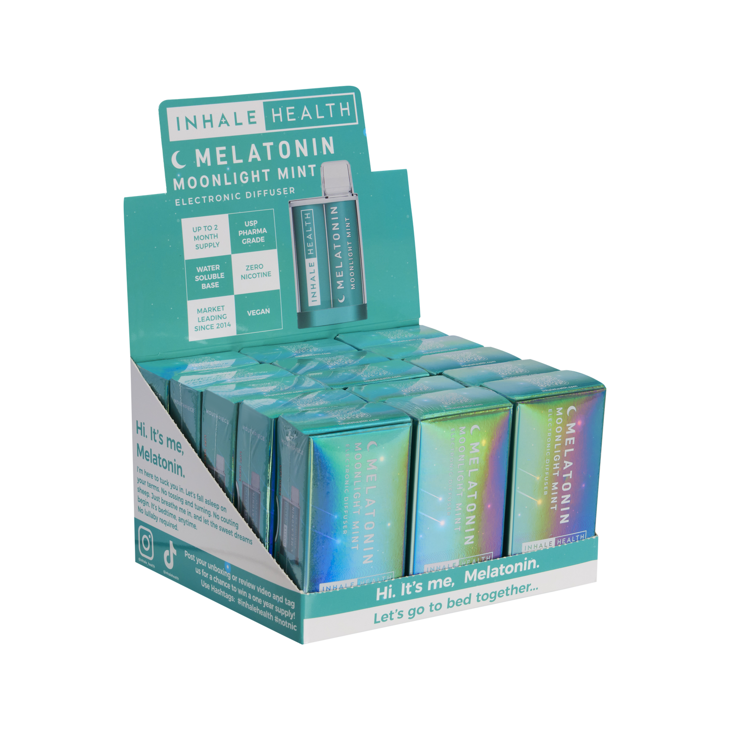 Melatonin Moonlight Mint (15-Pack Display Box)
