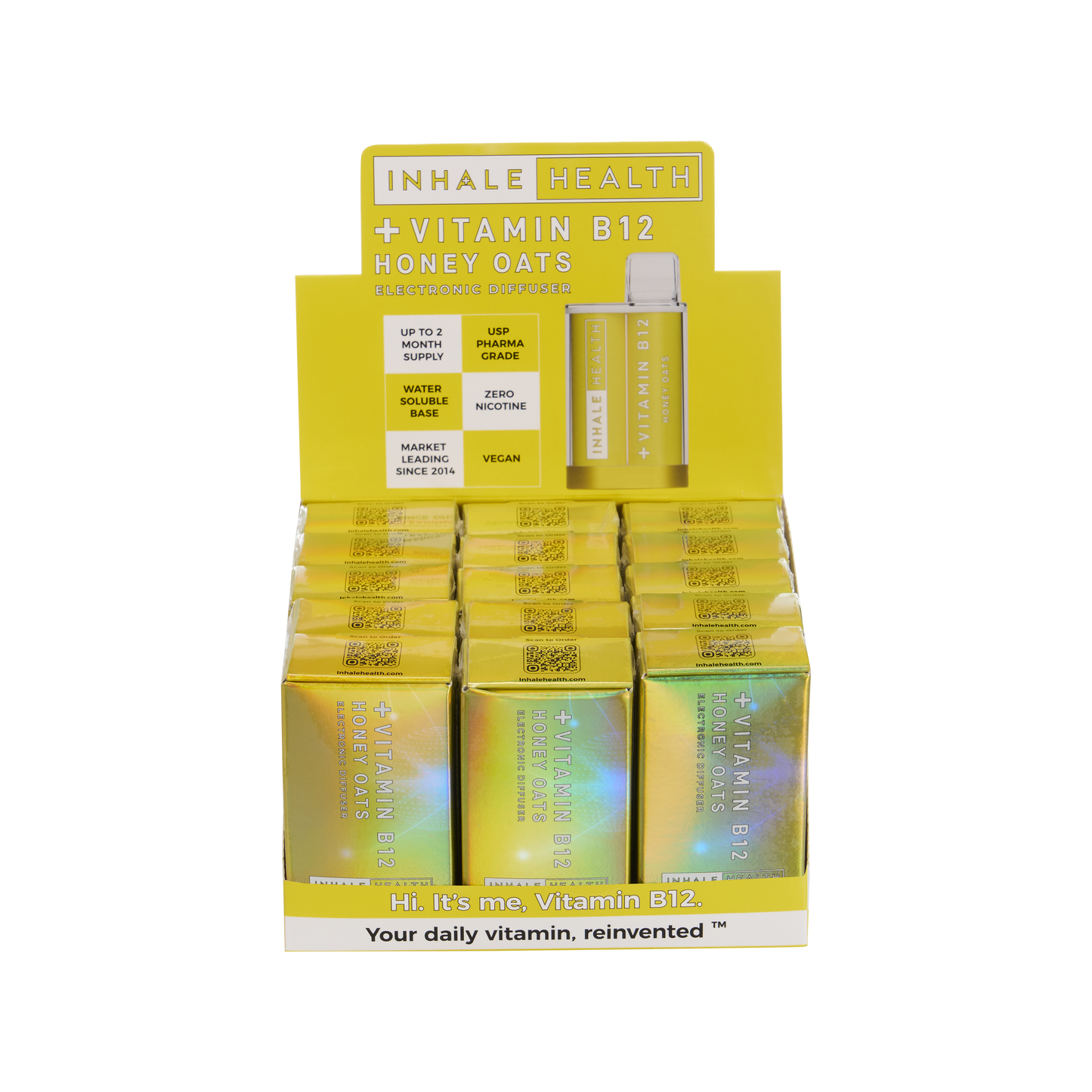 Vitamin B12 Honey Oats (15-Pack Display Box)